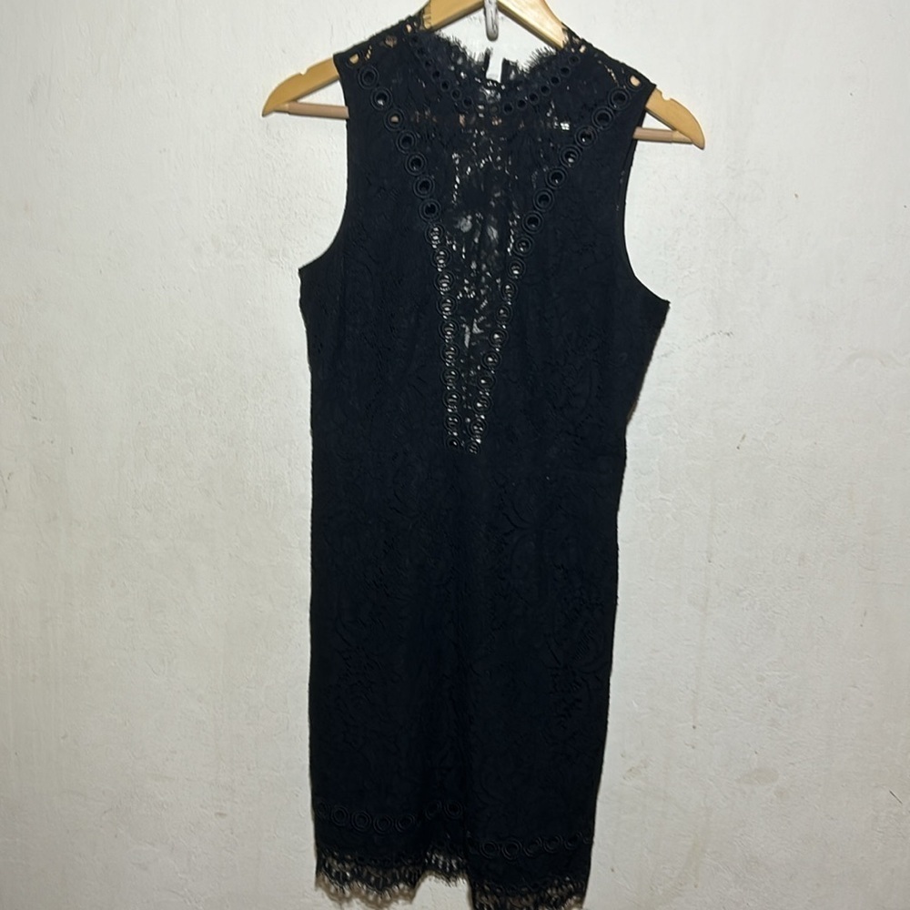 Saylor X Free People Cherie Black Lace Bodycon Dress Size Medium - Picture 4 of 9